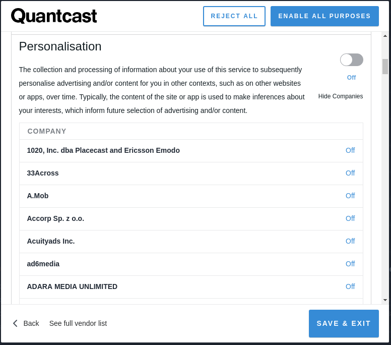 quantcast-consent-screen